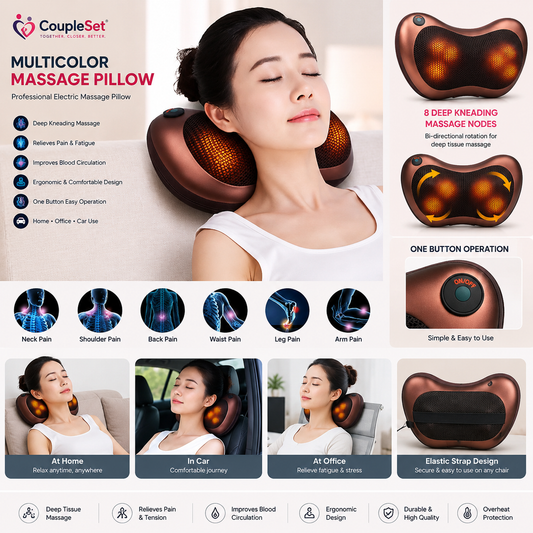 Multicolor Professional Massage Pillow Electric