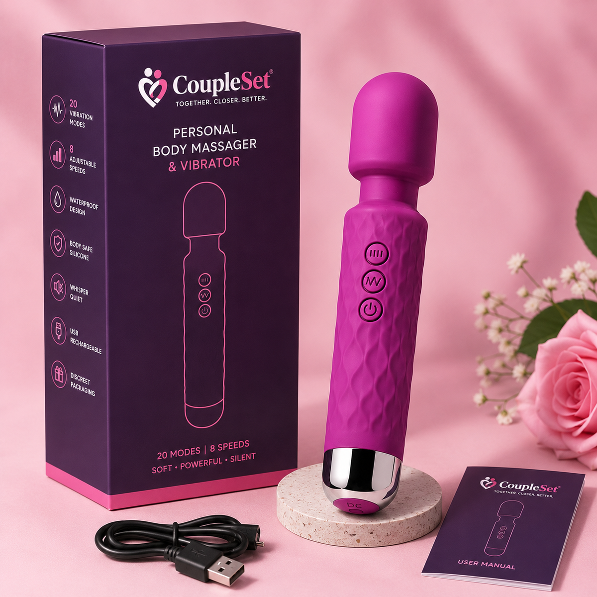Personal Body Massager And Vibrator BZ Personal Vibrator For Men And Women