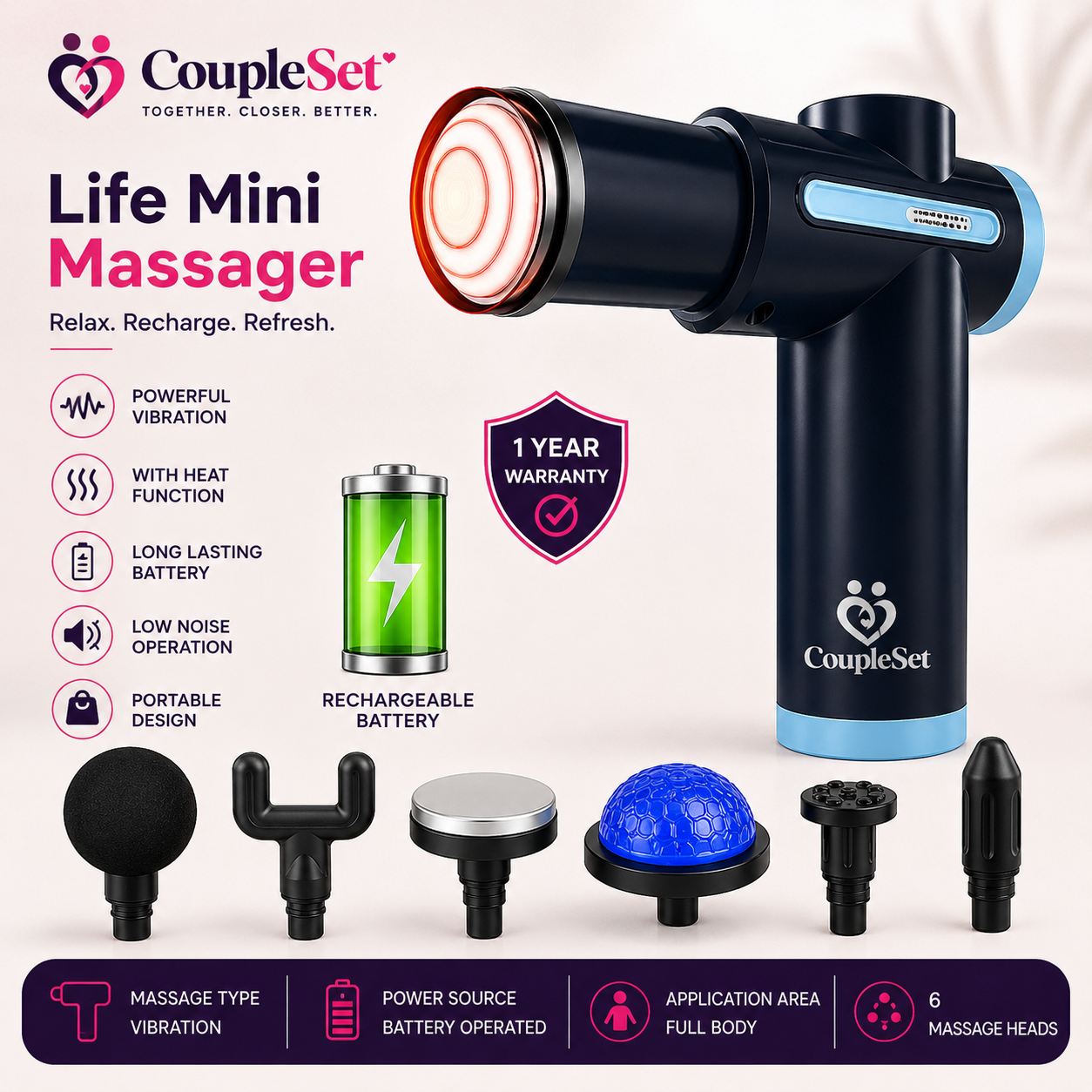 Life Mini Massager – Powerful Vibration Massage Gun