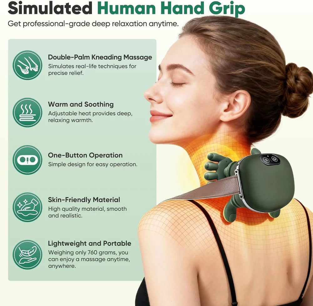 Rechargeable Handheld Body Massager with Multiple Massage Modes